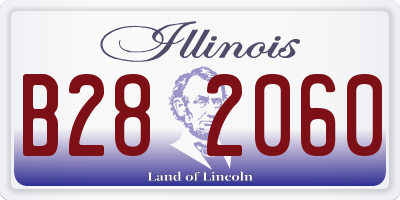 IL license plate B282060