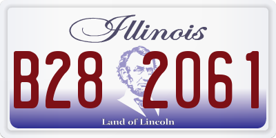 IL license plate B282061