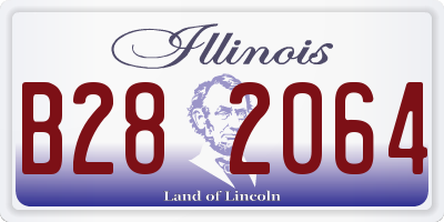 IL license plate B282064