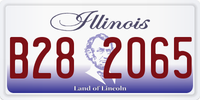 IL license plate B282065