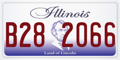 IL license plate B282066