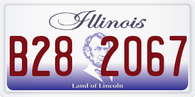 IL license plate B282067