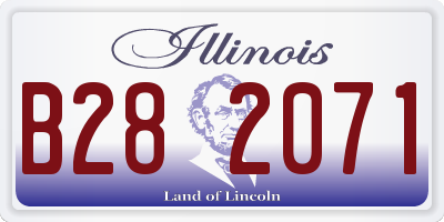 IL license plate B282071