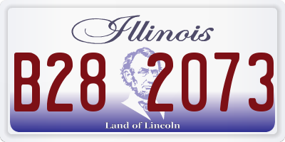 IL license plate B282073