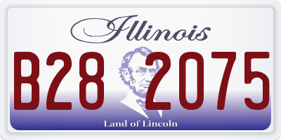 IL license plate B282075