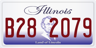 IL license plate B282079