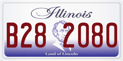IL license plate B282080