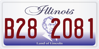 IL license plate B282081