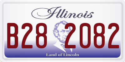IL license plate B282082