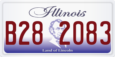 IL license plate B282083