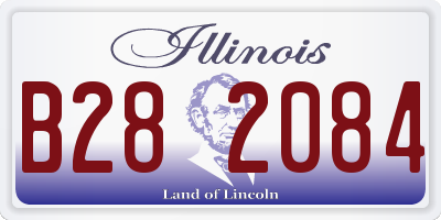 IL license plate B282084