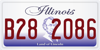 IL license plate B282086