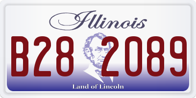 IL license plate B282089