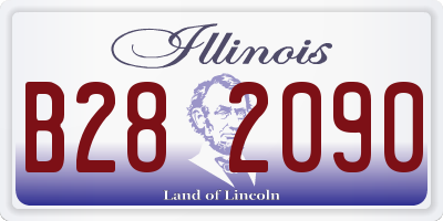IL license plate B282090