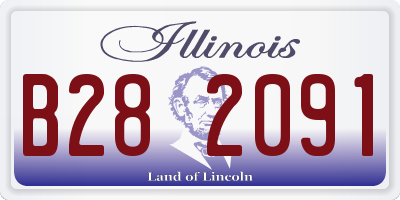 IL license plate B282091