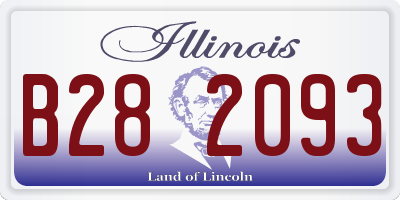 IL license plate B282093