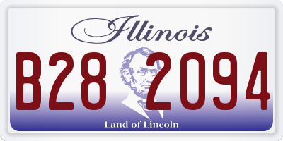 IL license plate B282094