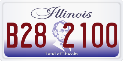 IL license plate B282100