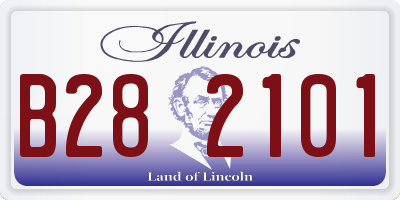 IL license plate B282101