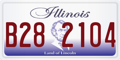 IL license plate B282104