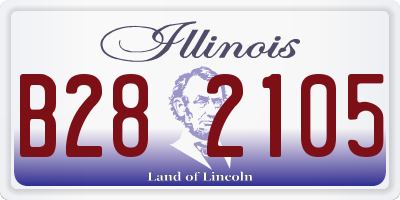 IL license plate B282105