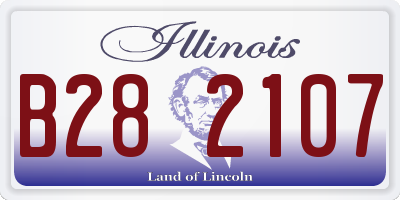 IL license plate B282107
