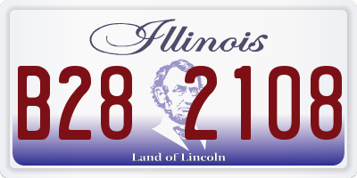 IL license plate B282108