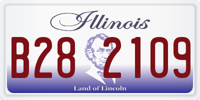 IL license plate B282109