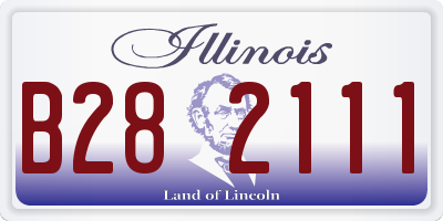 IL license plate B282111