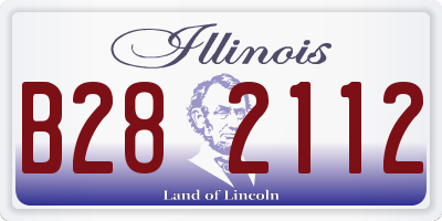 IL license plate B282112