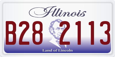 IL license plate B282113