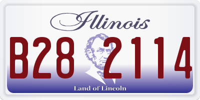 IL license plate B282114
