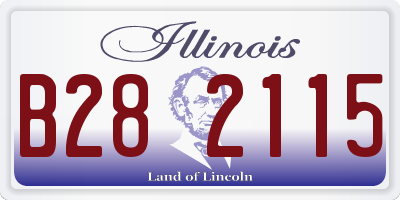 IL license plate B282115