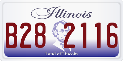 IL license plate B282116