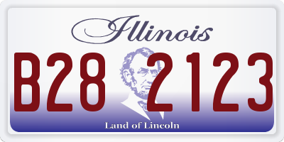 IL license plate B282123