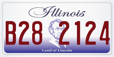 IL license plate B282124