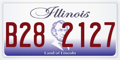 IL license plate B282127