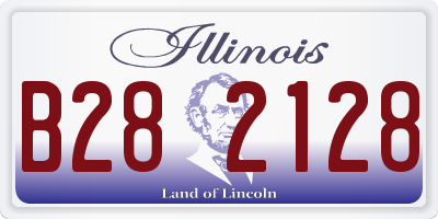 IL license plate B282128
