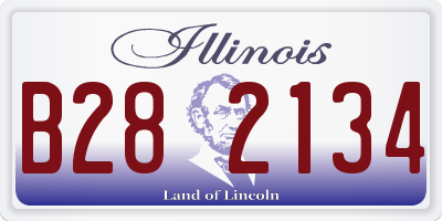 IL license plate B282134