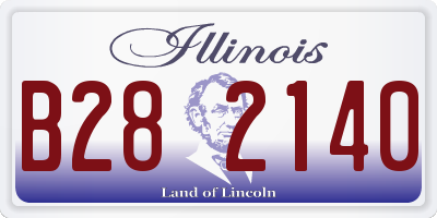 IL license plate B282140