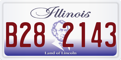 IL license plate B282143