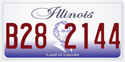IL license plate B282144
