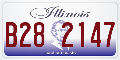 IL license plate B282147
