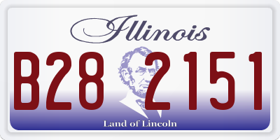 IL license plate B282151