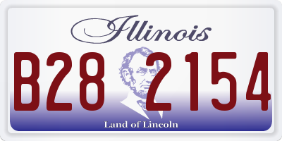 IL license plate B282154