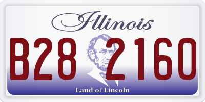 IL license plate B282160