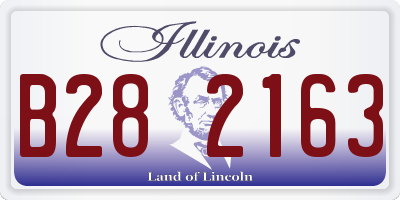 IL license plate B282163
