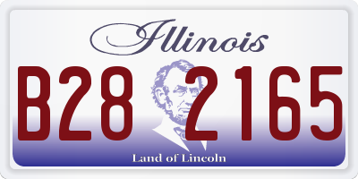 IL license plate B282165