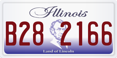 IL license plate B282166