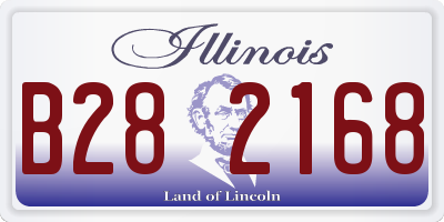 IL license plate B282168